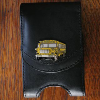School Bus Driver Leather Cell Phone Case