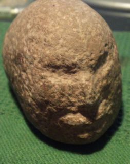   Artifacts Cup Stone with Effigy Face Found at Buckeye Lake