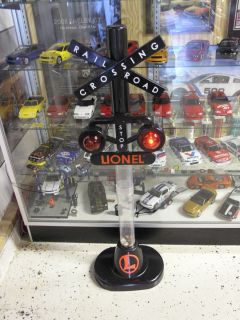 Lionel Train Railroad Crossing Coin Bank Sounds Lights