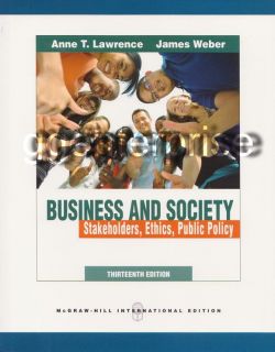 Business and Society by Lawrence 13th Edition 2011 13E