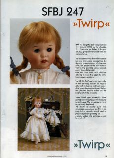 Gildebrief 1 1993 Dollmaking Antique Dress Patterns