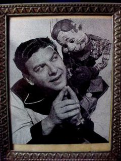 Howdy Doody Buffalo Bob Vintage Picture in Frame