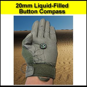 button compass liquid filled 20mm accurate liquid damped fast acting 