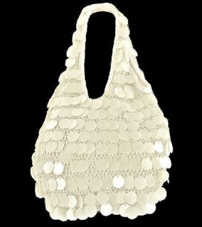 New Bueno Collection Small White Hobo Handbag