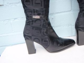 Sexy Black Byblos Leather Boots Ladies Size 6 39 Christmas Gift