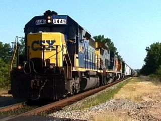 Typical CSXT power at control point Brownsand in Southwest Georgia 