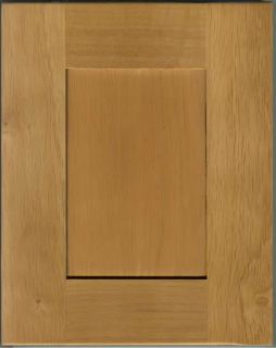 Oak pre finished kitchen cabinets. Shaker Door style. Click 
