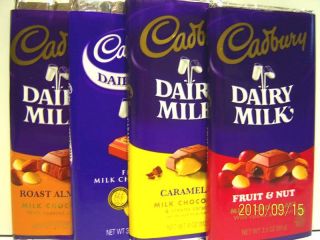  Cadbury Dairy Milk Candy Bar 4 Flavor Choices