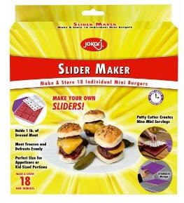 Slider Maker Press 18 Individual Mini Burgers Jokari