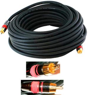 Ultra Gold Subwoofer Digital Audio Cable 50 Foot ft THX
