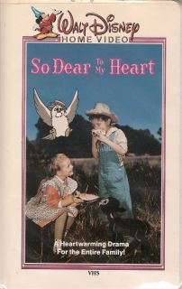 So Dear to My Heart VHS Walt Disney Burl Ives