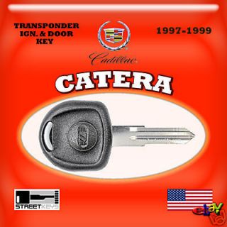 97 98 99 Cadillac Catera Transponder Chip Ignition Key