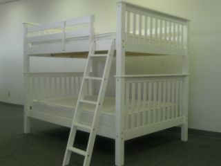 full over full mission white bunk bed $ 538 free