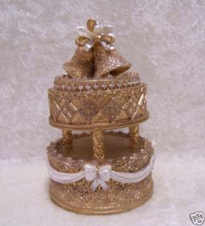 Enesco Made from Scratch Gold Anniversary Cake