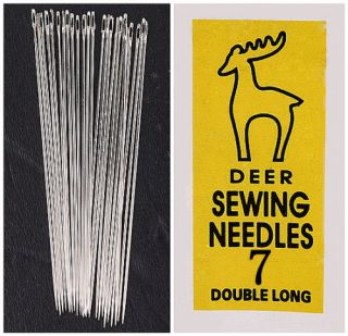 25pc 1 Pack Deer Button Sewing Long Needle 7 BA019 3