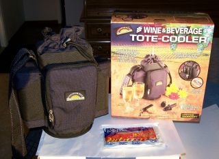 WINE BEVERAGE TOTE COOLER BY CALIFORNIA INNOVATIONS NEW IN BOX
