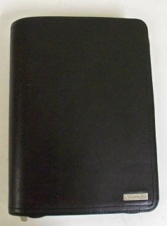 Franklin Covey Black Binder Planner Organizer Faux Leather Classic 