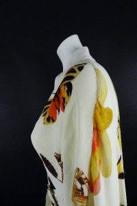 Alexander McQueen Butterfly Kimono Silk Dress Size 38 RRP £1,227