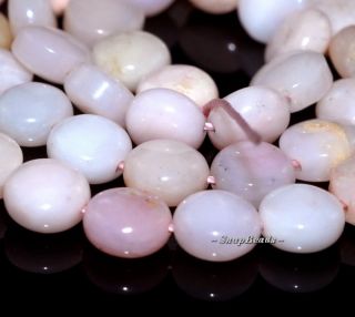   Pink Opal Gemstone Circle Coin Button 8mm Loose Beads 16