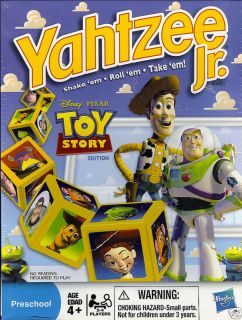 Disney Pixar Toy Story Yahtzee Jr Game Woody Buzz New