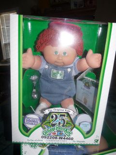 Cabbage Patch 25th Anniversary Doll Red Head Boy James Donald Nov 20th 