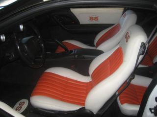 2002 35th Anniversary SS Camaro Seat Covers Doorpanel Inserts White w 
