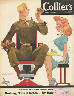 Vernon Grant Paratrooper Manicure Colliers Cover 1945