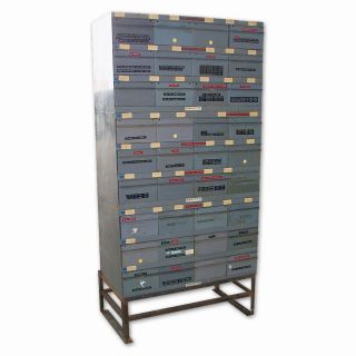 Equipto Steel Parts Storage Cabinet with 36 Drawers
