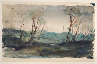 Remarkable Robert Dornberger Landscape C 1949