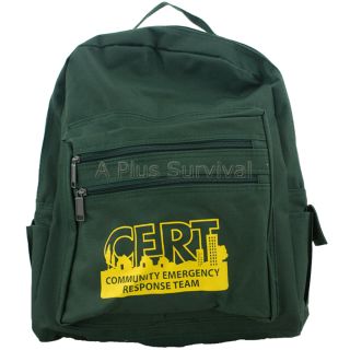  C E R T Logo Green Backpack 5 Compartments Cert