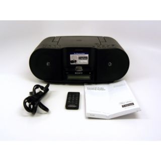 Sony ZSS3IPBLACK CD CD R RW Boombox with Am FM Radio Apple iPhone iPod 