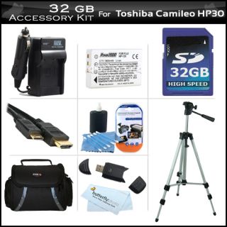 32GB Kit for Toshiba Camileo X100 H30 HD Camcorder