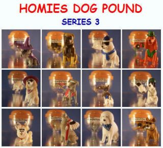 12 New Homies Dog Pound Set 3 Mini Cake Topper Figures