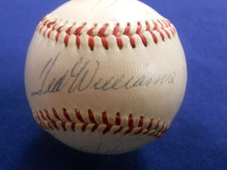 1960 Ted Williams Autograph Cronin Baseball GAI COA