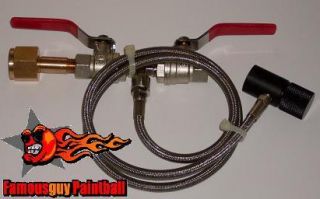 Deluxe Dual Valve C02 CO2 Fill Station Paintball Tank