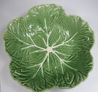 Gracious Home Portugal Green Cabbage Leaf Salad Bowl 11 5