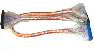 Copper 24 IDE Round Cable ATA 133 100 Dual Device 40P