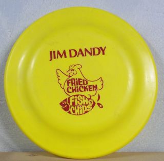 Humphrey Flyer 8 1 2 Yellow Frisbee Jim Dandy Fried Chicken Fish N 