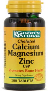 GNN Chelated Calcium Magnesium Zinc 100 Tablets
