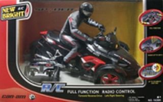 New Bright Can Am Spyder R C Black Red Motorcycle Trike