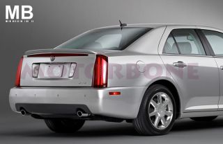05 11 Cadillac STS 4DR Sedan Rear Tail Trunk Lip Spoiler Primer 