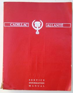 Genuine GM Cadillac Allante Service Repair Information Manual Shop 