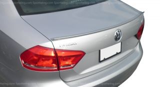 VW Passat Unpainted Flexible Moulding Spoiler Wing No Drill 3M Tape 