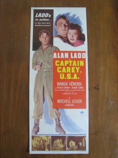 CAPTAIN CAREY, U.S.A. ALAN LADD WANDA HENDRIX WW II 50 VG/FN