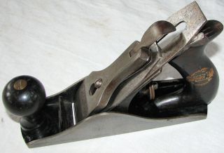 Stanley #2 Smooth Plane Cast Iron Tool Antique Vtg Old Decal Rosewood 
