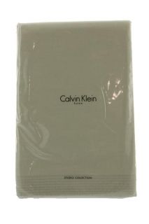 Calvin Klein New Split Stitch Green Cotton 300TC 92x108 Flat Sheet 