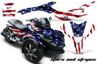 AMR Graphics Wrap Kit Can Am Canam Spyder Stars Stripes
