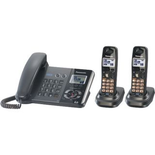   KX TG9392T 2 Line DECT 6.0 Expandable Corded Plus 2 Cordless Phones