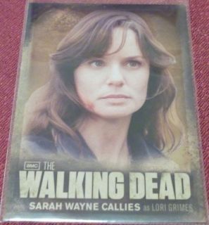   Walking Dead Season 2 CB02 SARAH WAYNE CALLIES As LORI GRIMES Foil Bio
