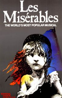 Original Les Miz Broadway Poster Les Miserables